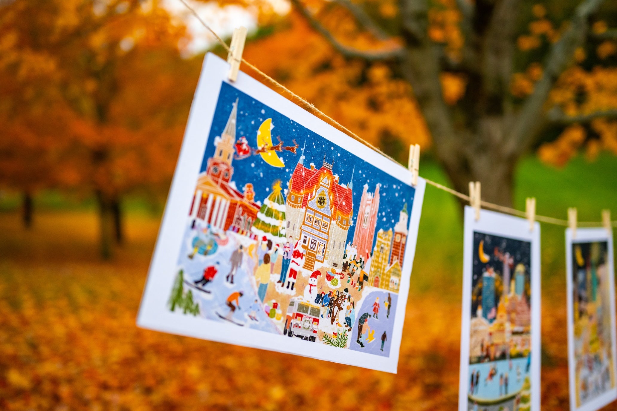 Wellesley Massachusetts Day and Night Double-Sided Jigsaw Puzzle
