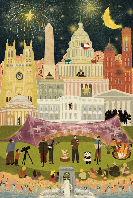 Washington DC Summer and Winter Double-Sided Jigsaw Puzzle