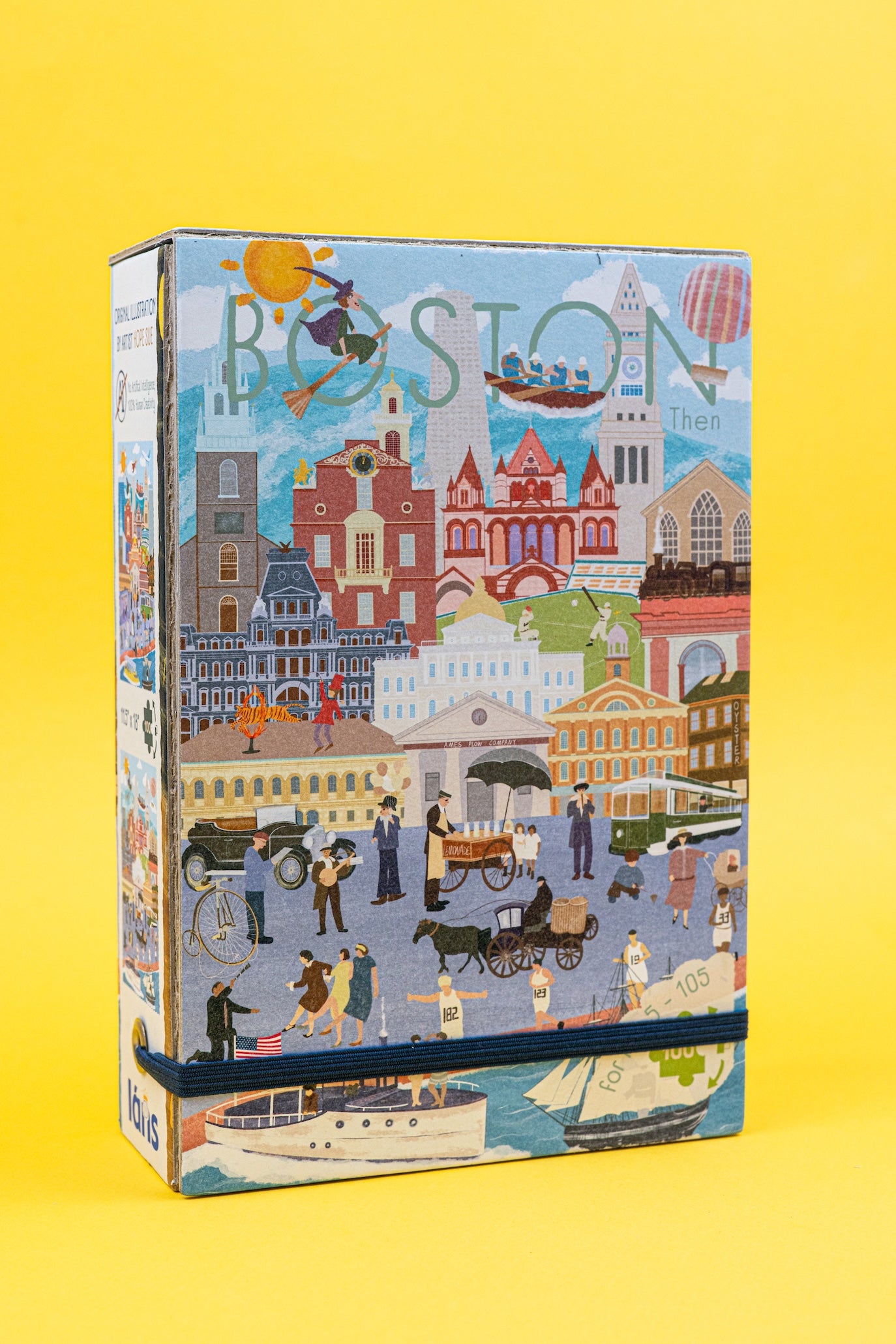 Boston Now-and-Then Double-Sided Jigsaw Puzzle