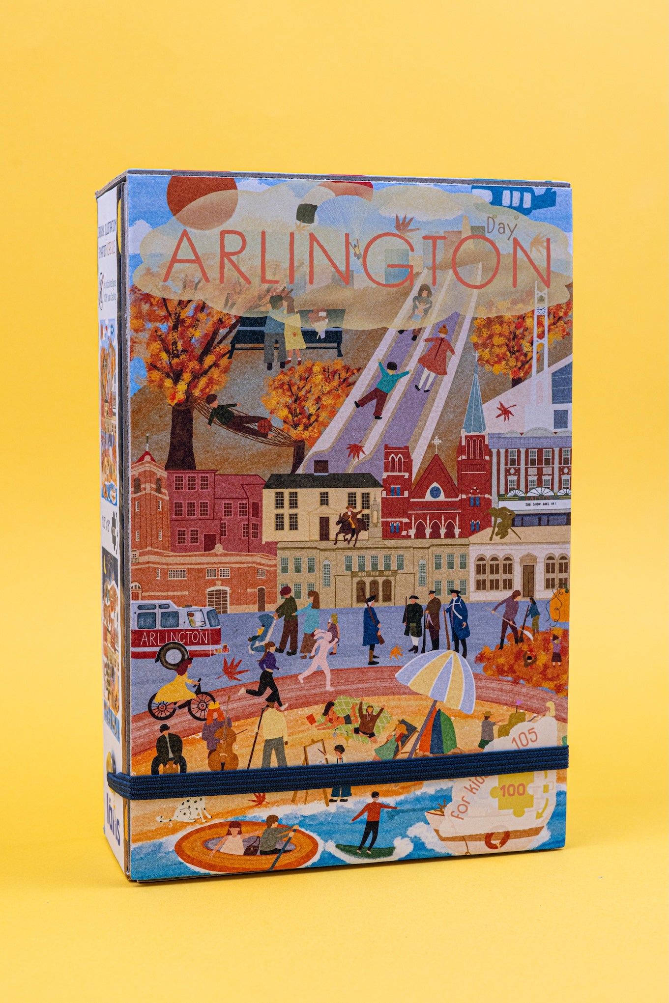 Arlington Massachusetts Day & Night Double-Sided Keepsake Puzzle