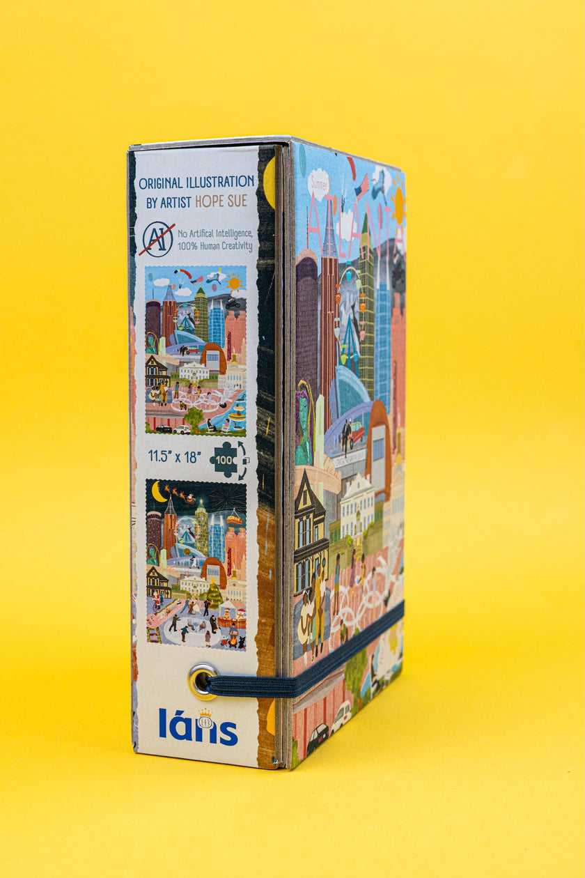 Atlanta Summer and Winter Double-Sided Jigsaw Puzzle