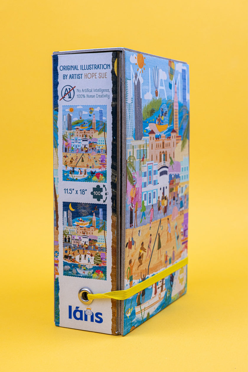 Miami Summer and Winter Double-Sided Jigsaw Puzzle