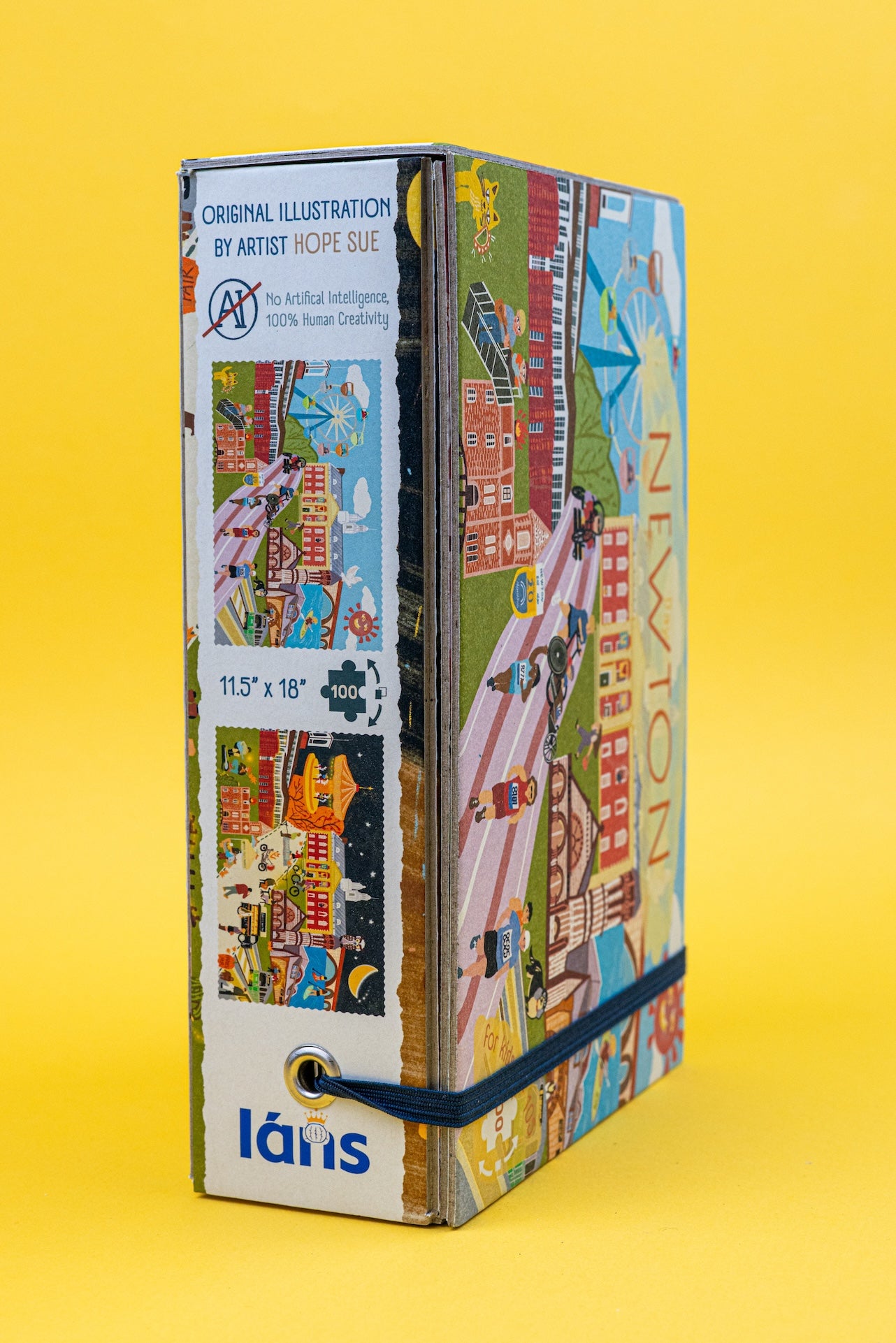 Newton Massachusetts Day & Night Double-Sided Keepsake Puzzle