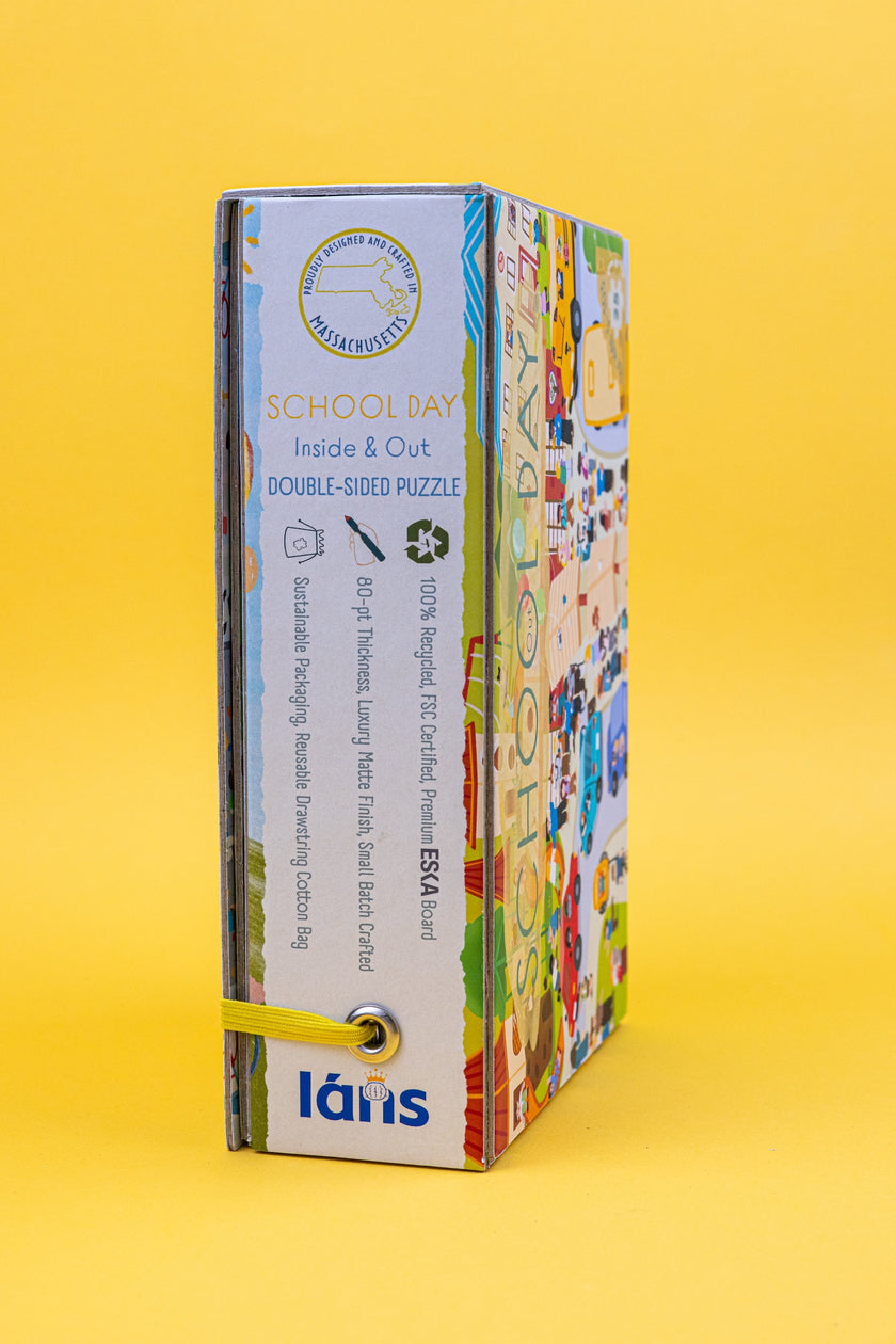 School Day: Inside-and-Out Double-Sided Jigsaw Puzzle