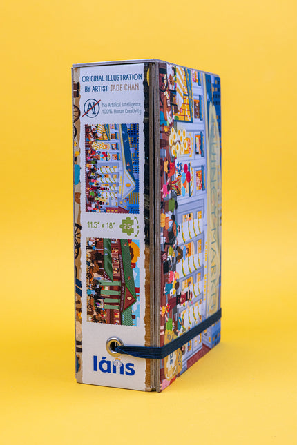 Tiny Historians: Boston Quincy Market Then & Now Double-Sided Keepsake Puzzle