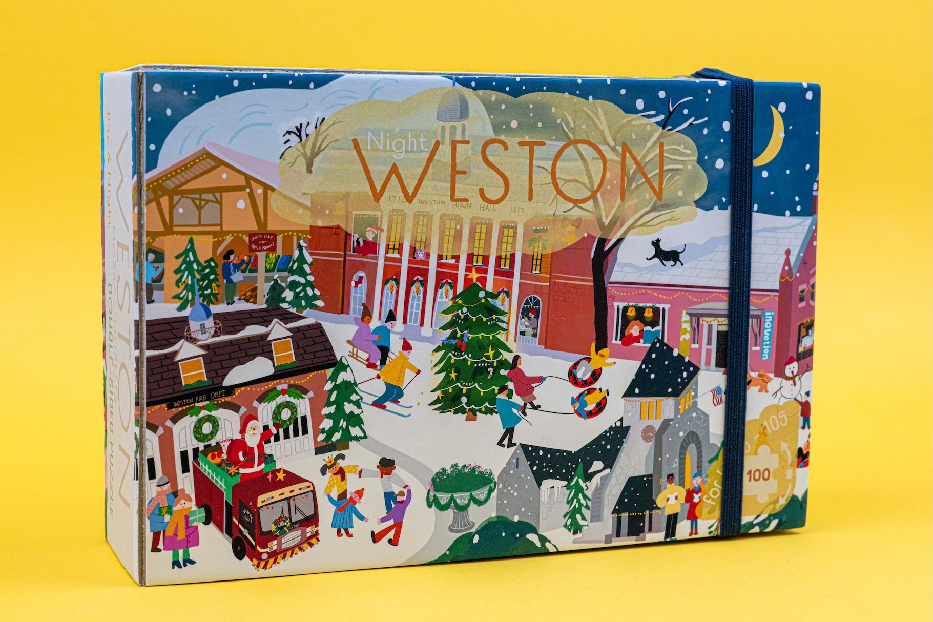 Weston Massachusetts Day & Night Double-Sided Keepsake Puzzle