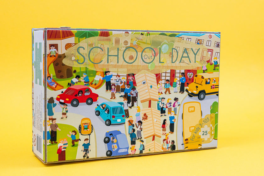 School Day: Inside-and-Out Double-Sided Jigsaw Puzzle