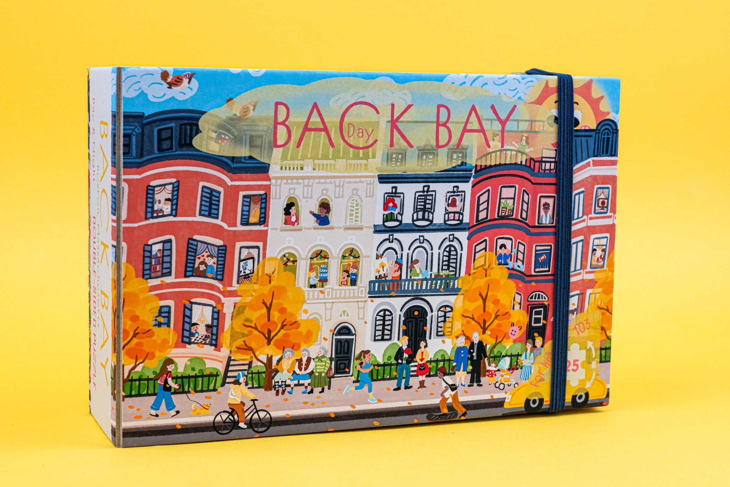 Boston Back Bay Fall and Winter Double-Sided Jigsaw Puzzle