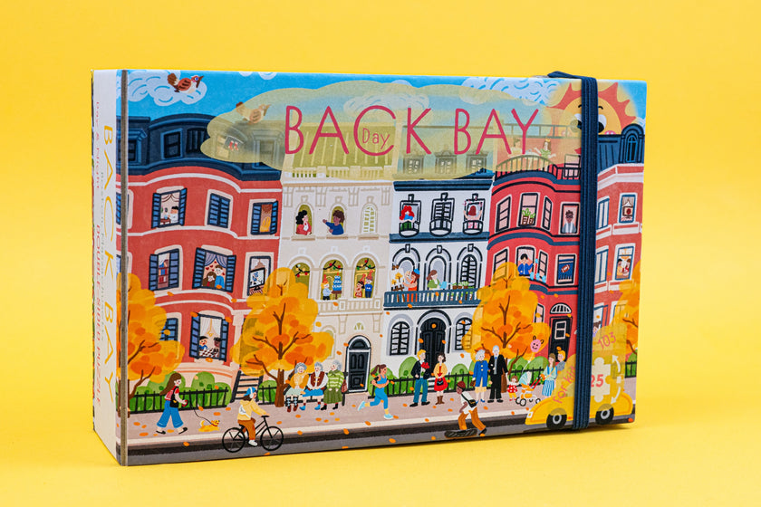Boston Back Bay Fall and Winter Double-Sided Jigsaw Puzzle
