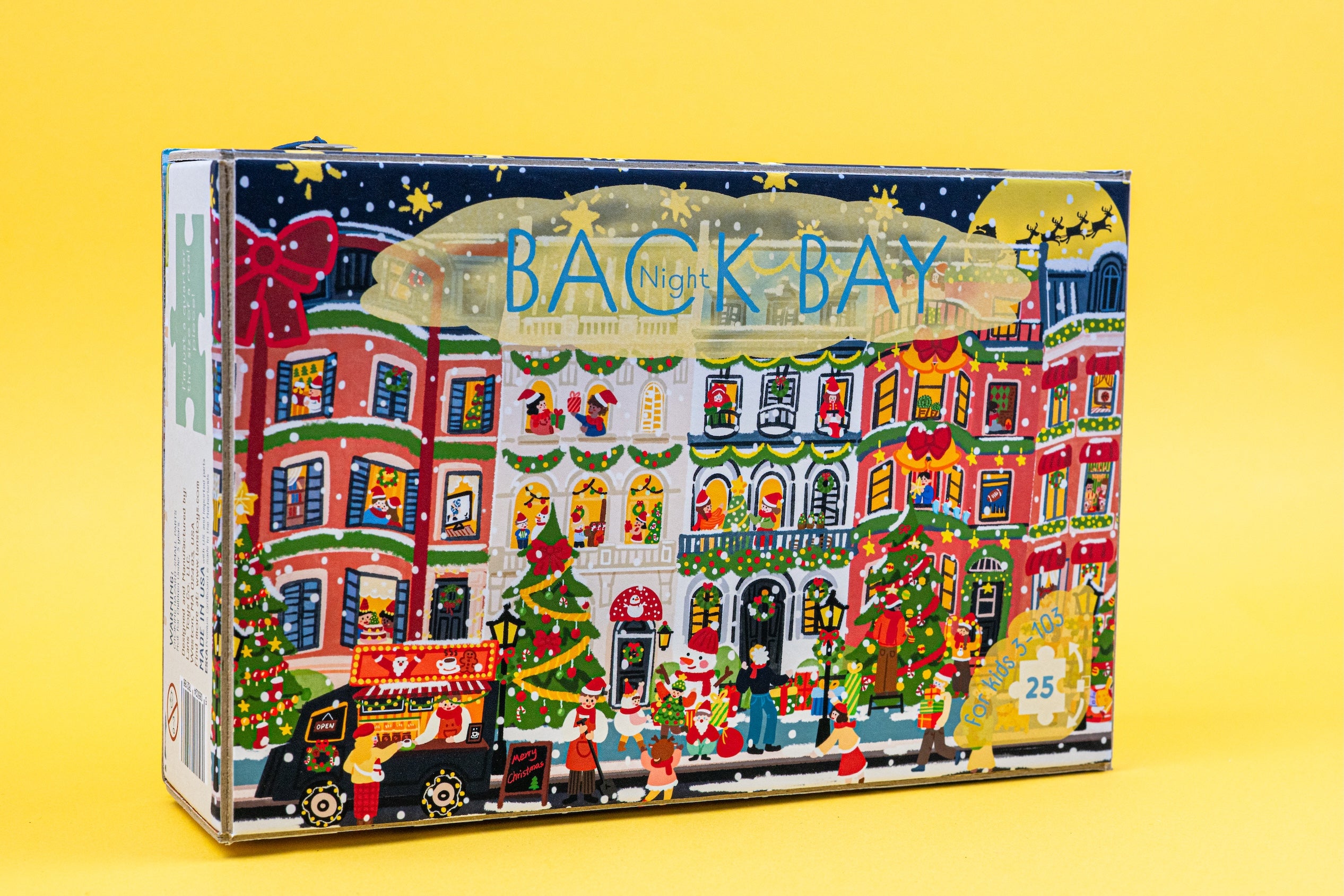 Boston Back Bay Fall and Winter Double-Sided Jigsaw Puzzle