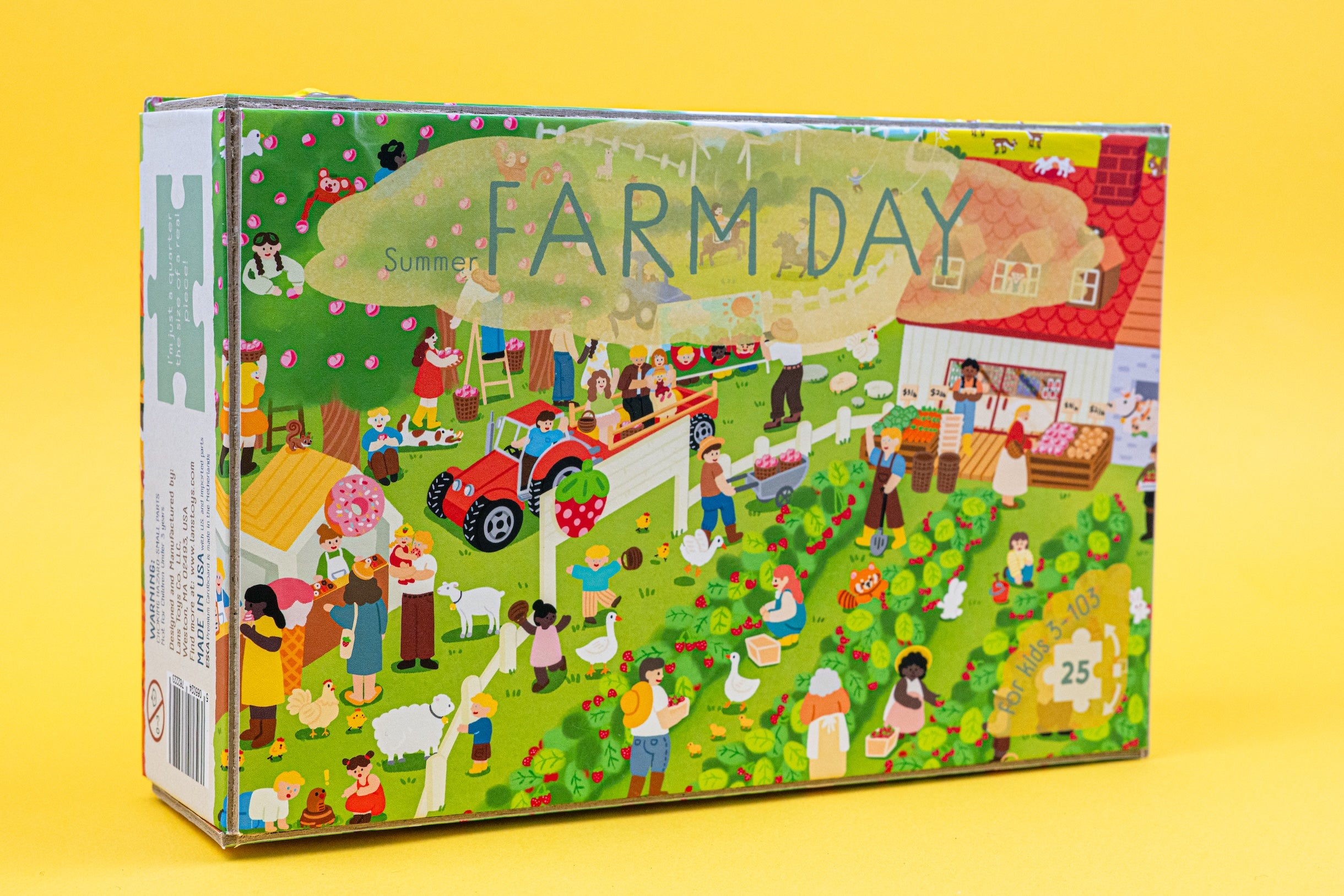 Farm Day Spring time and Fall Harvest Double-Sided Keepsake Puzzle