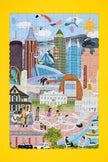 Atlanta Summer and Winter Double-Sided Jigsaw Puzzle