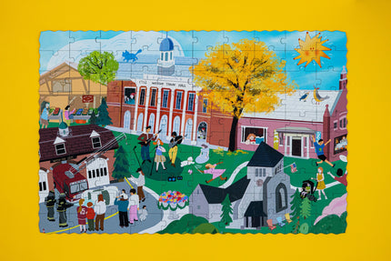 Weston Massachusetts Day & Night Double-Sided Keepsake Puzzle