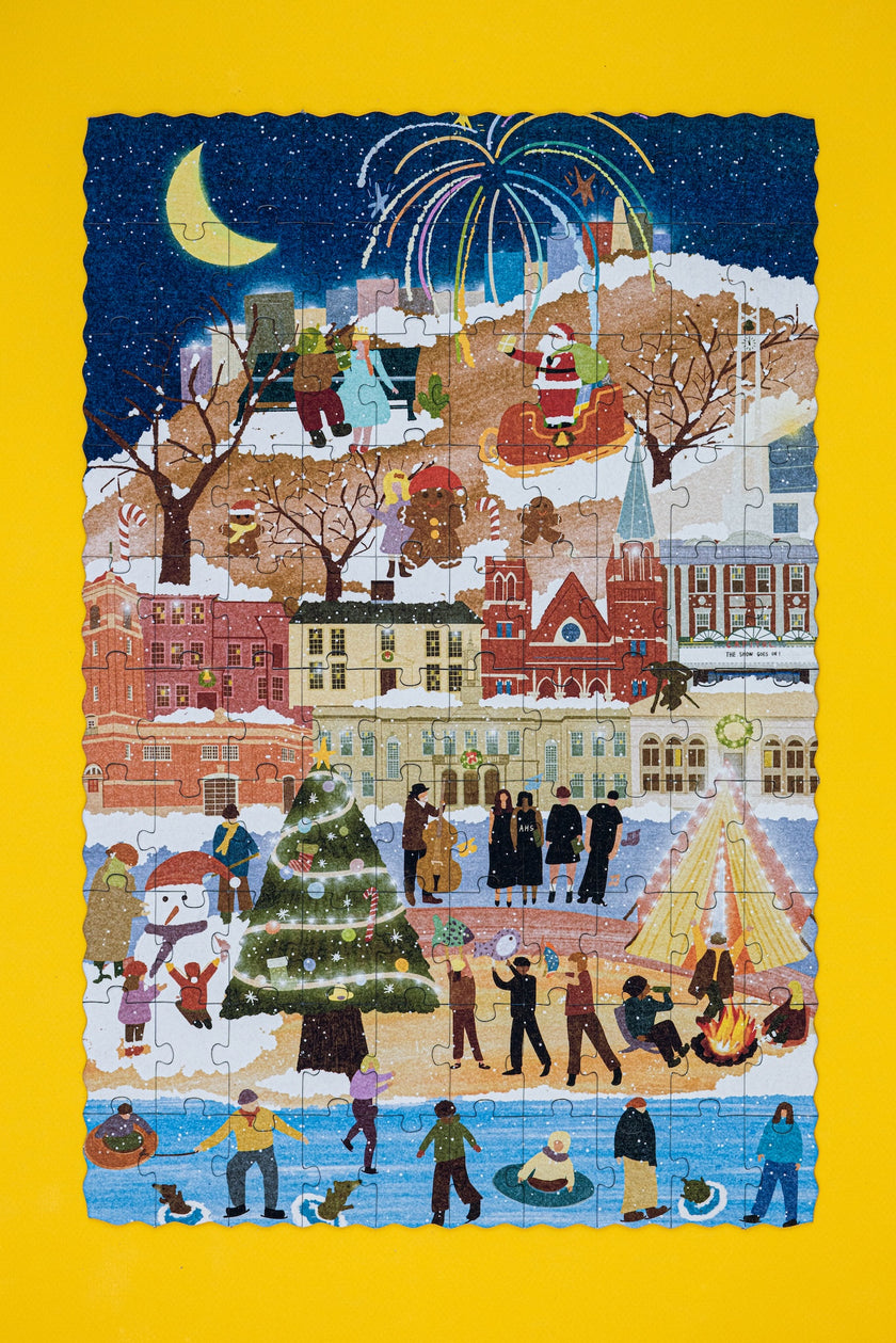 Arlington Massachusetts Day & Night Double-Sided Keepsake Puzzle