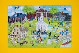 Concord Massachusetts Then & Now Double-Sided Keepsake Puzzle