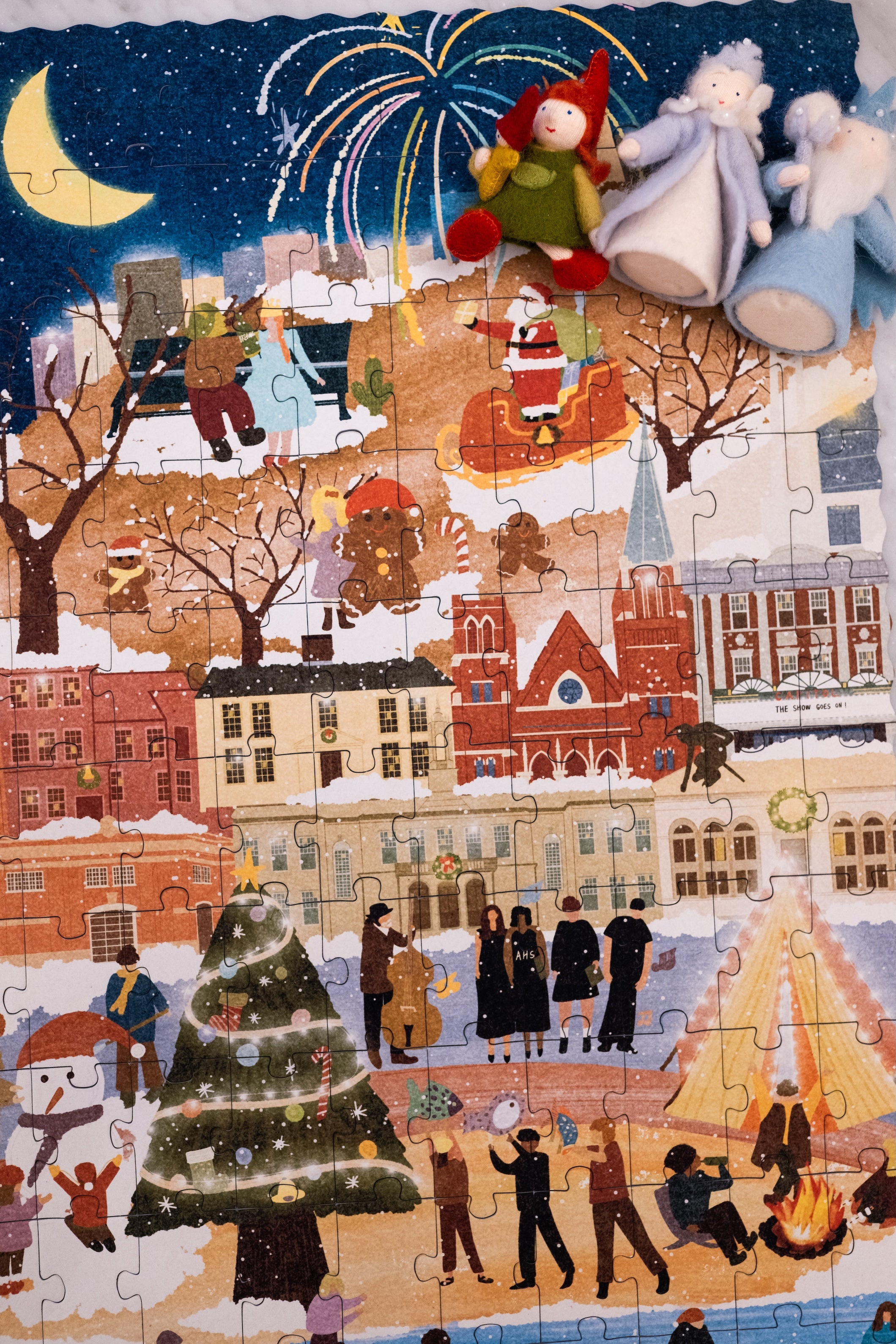Arlington Massachusetts Day & Night Double-Sided Keepsake Puzzle