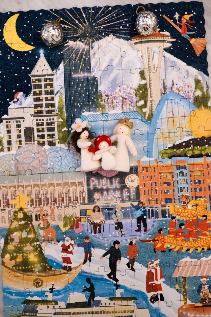 Seattle Summer & Winter Double-Sided Keepsake Puzzle