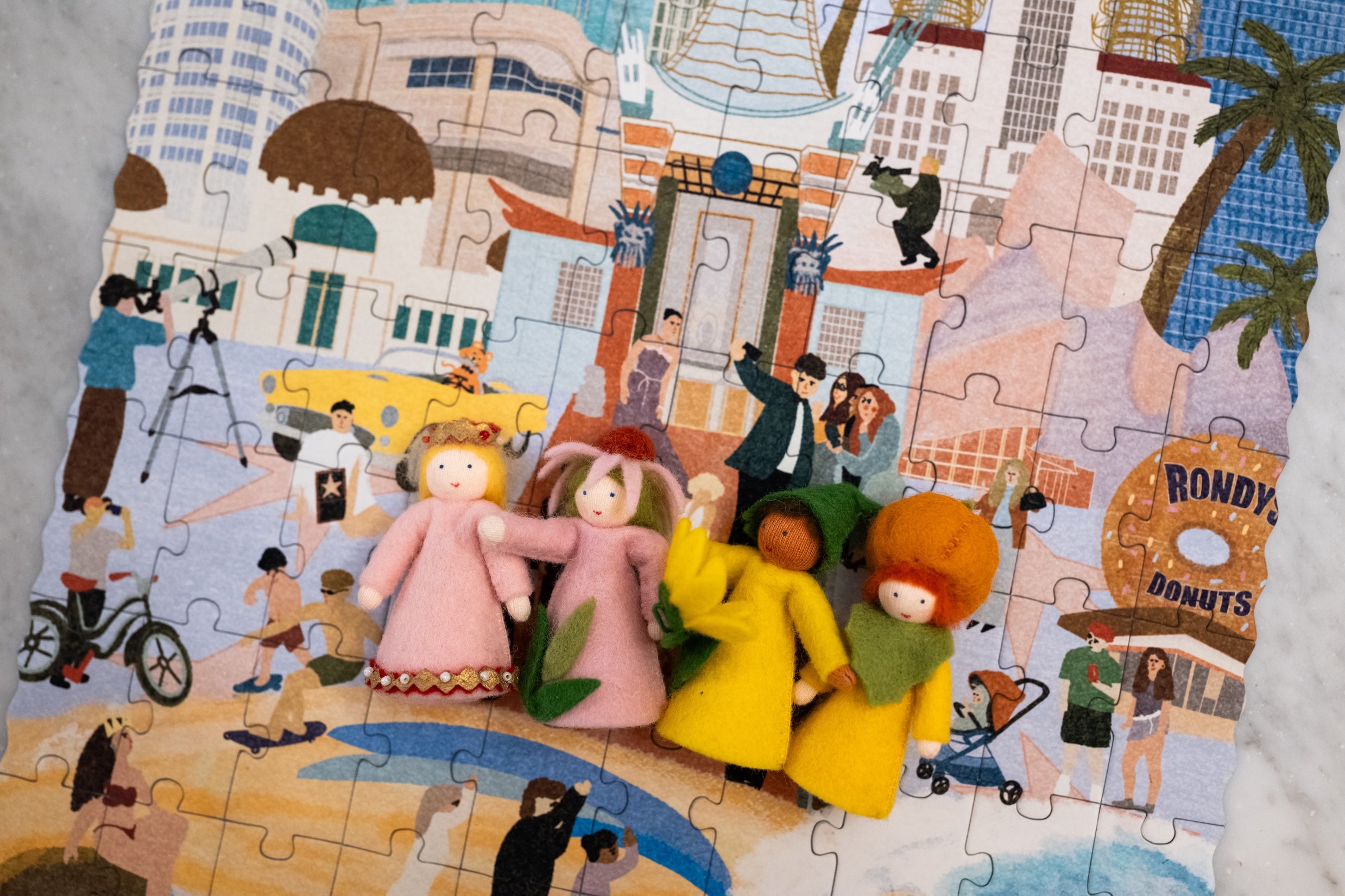 Los Angeles Day & Night Double-Sided Keepsake Puzzle