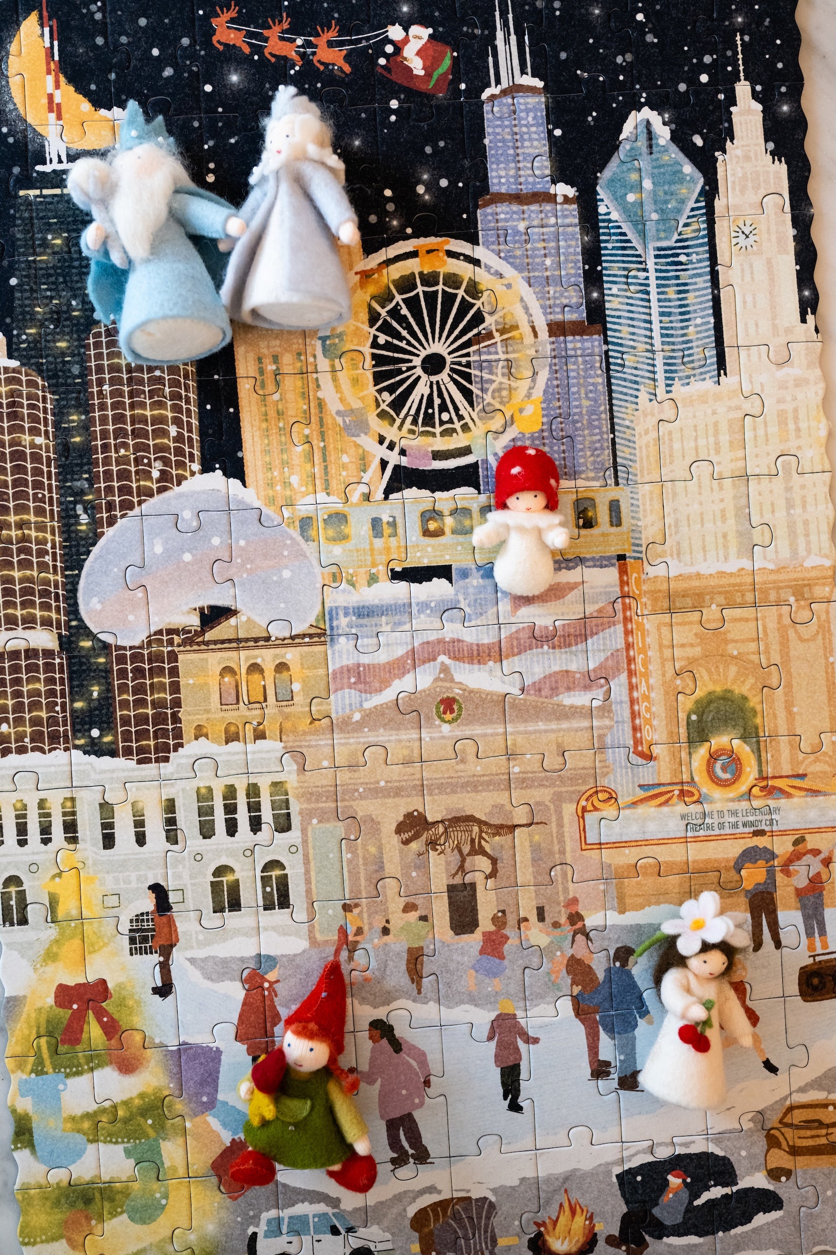 Chicago Summer & Winter Double-Sided Keepsake Puzzle