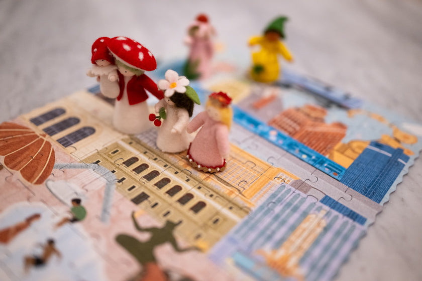 Detroit Then & Now Double-Sided Keepsake Puzzle
