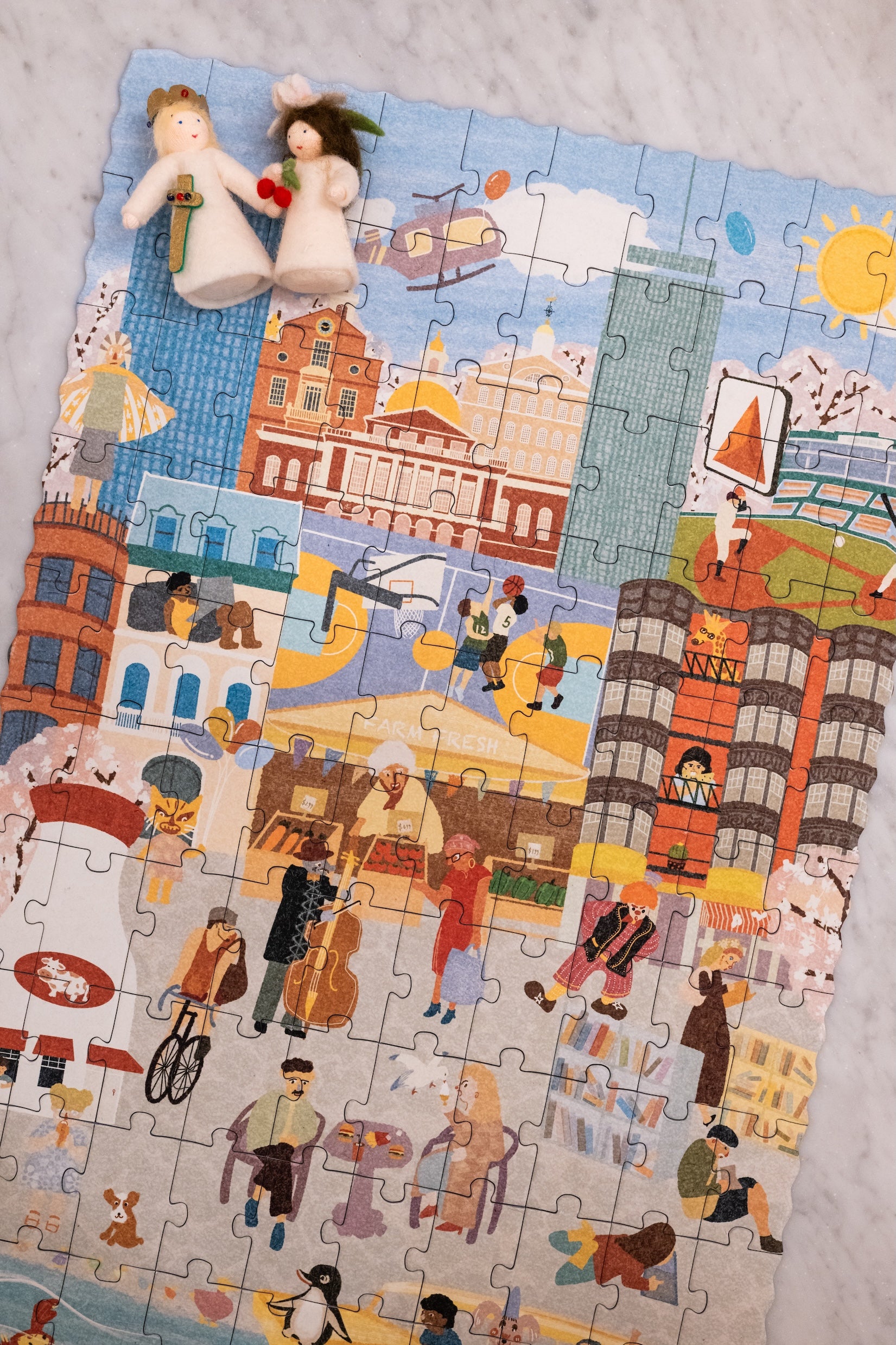 Boston Day & Night Double-Sided Keepsake Puzzle