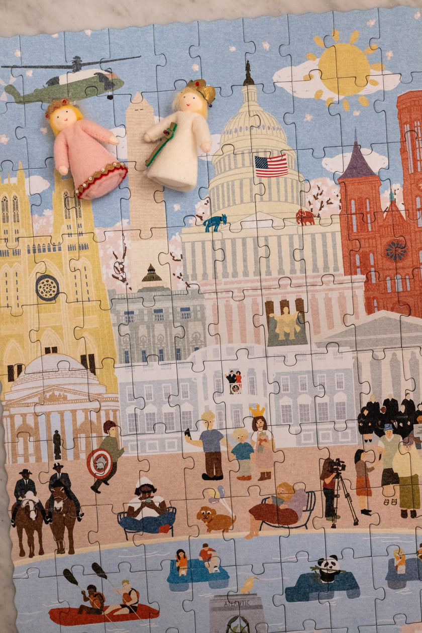 Washington DC Spring Day & Summer Night Double-Sided Keepsake Puzzle