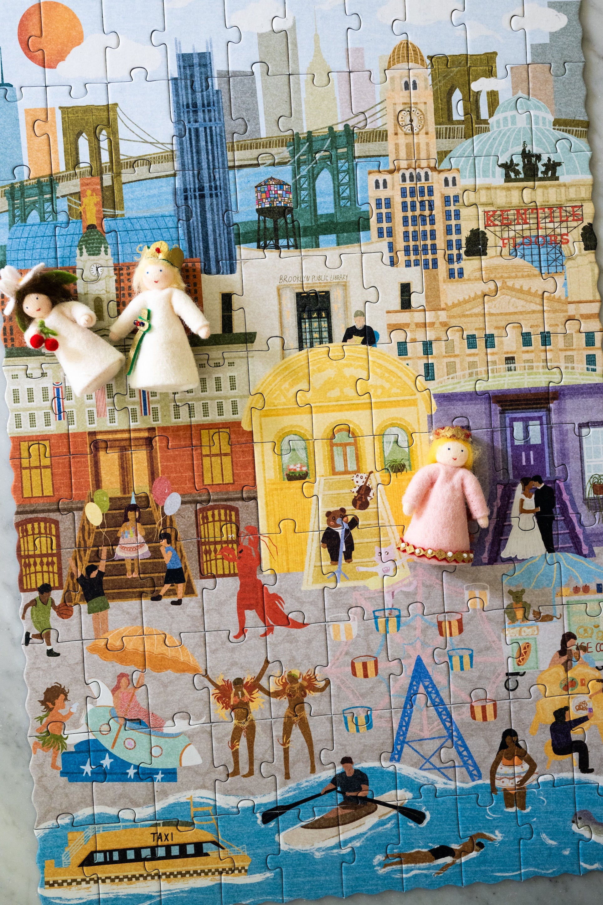 Brooklyn Summer & Winter Double-Sided Keepsake Puzzle
