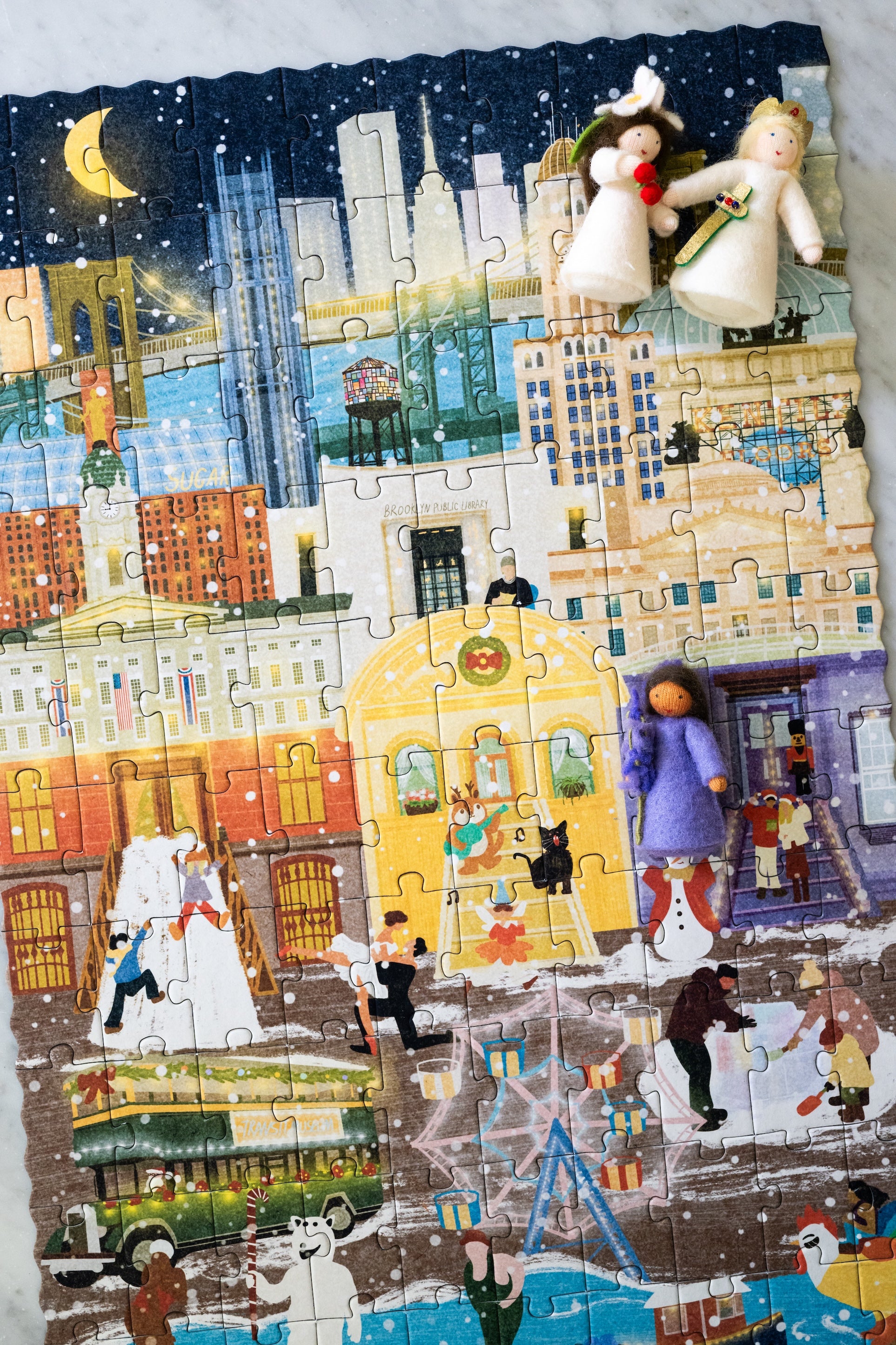 Brooklyn Summer & Winter Double-Sided Keepsake Puzzle