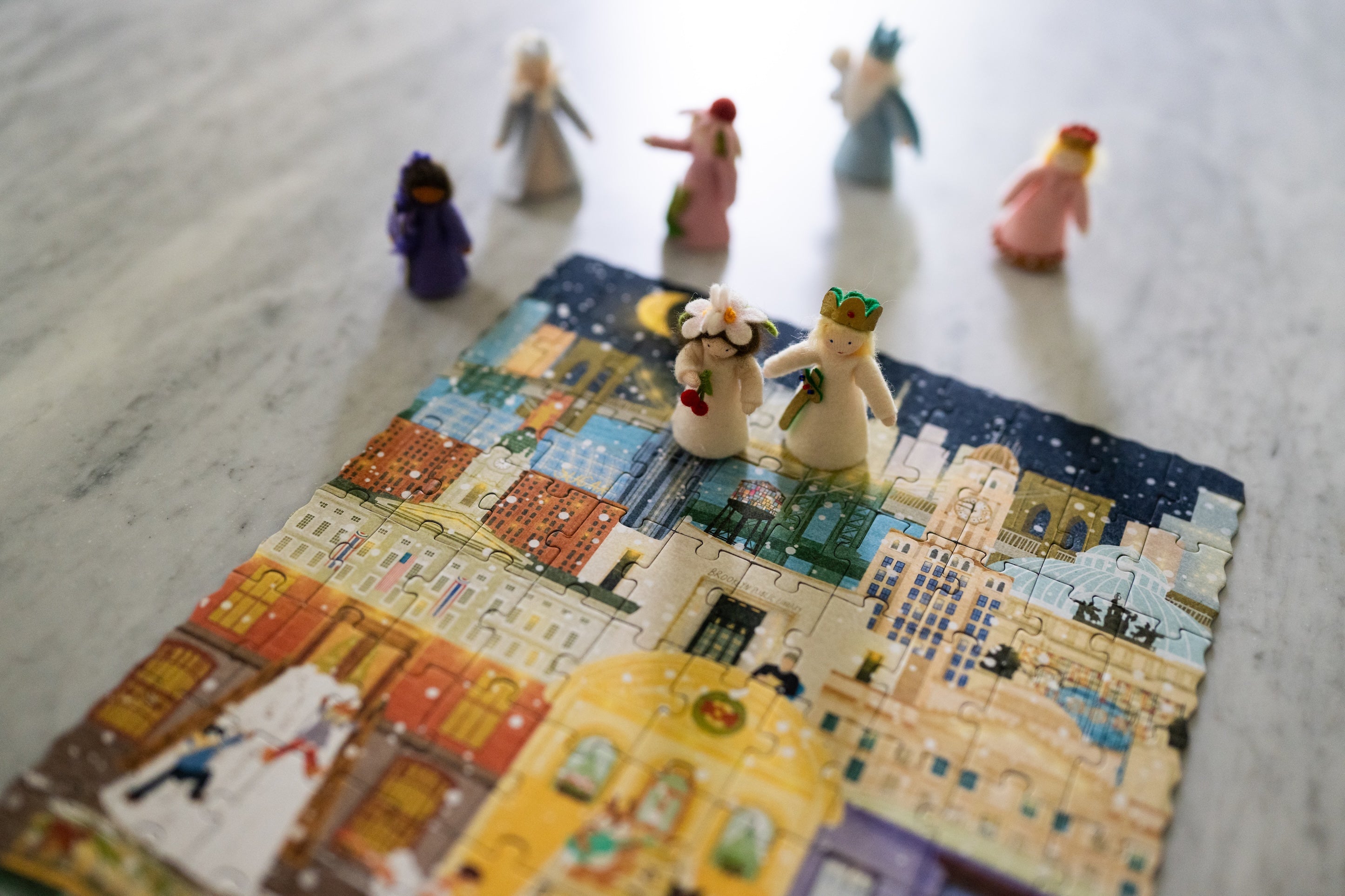 Brooklyn Summer & Winter Double-Sided Keepsake Puzzle
