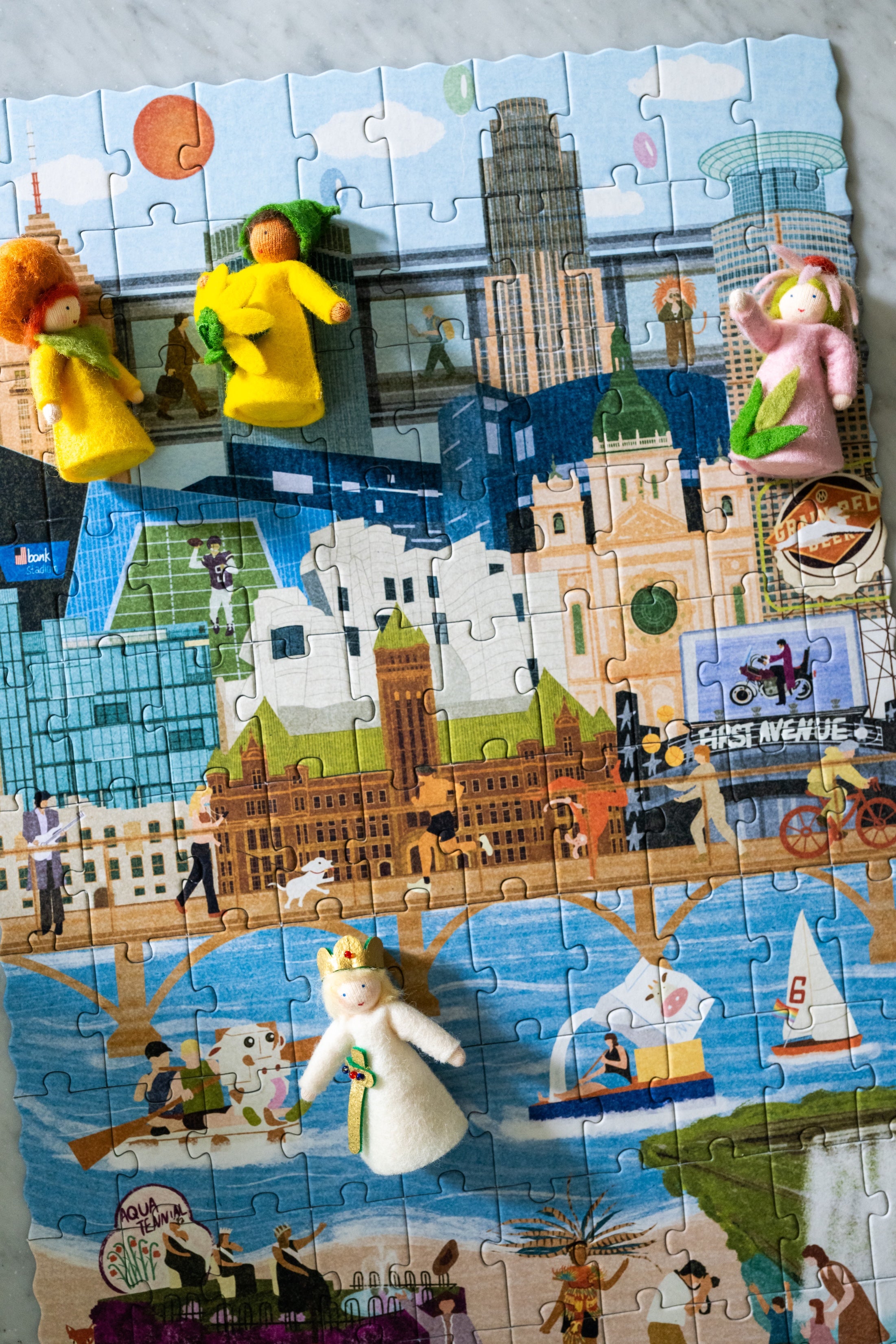 Minneapolis Summer & Winter Double-Sided Keepsake Puzzle