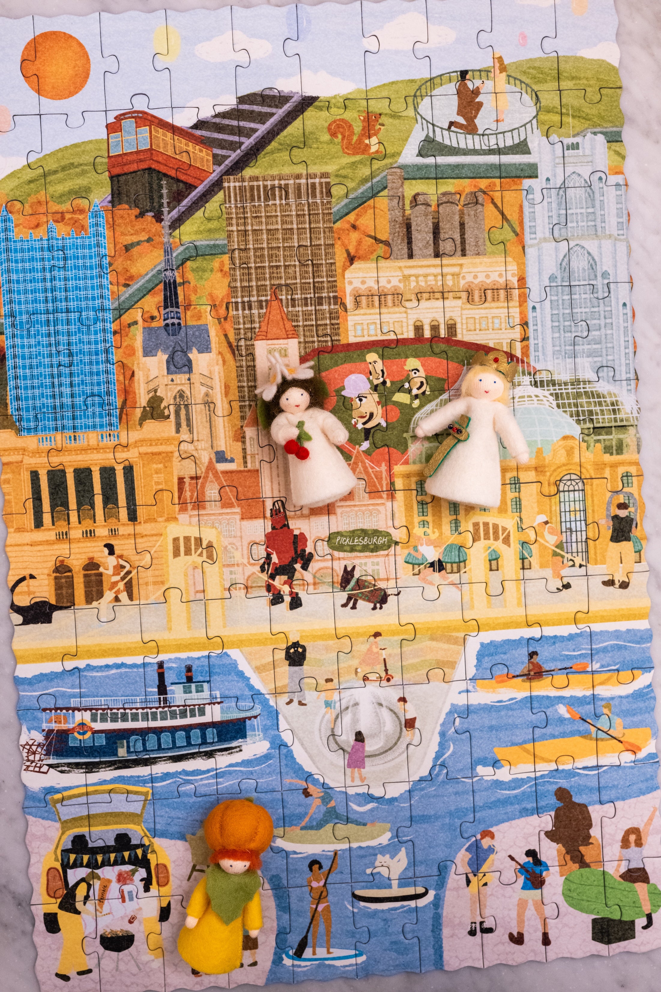 Pittsburgh Day & Night Double-Sided Keepsake Puzzle