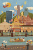 Boston Summer and Winter Double-Sided Jigsaw Puzzle