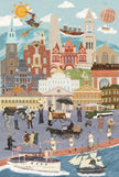Boston Now-and-Then Double-Sided Jigsaw Puzzle
