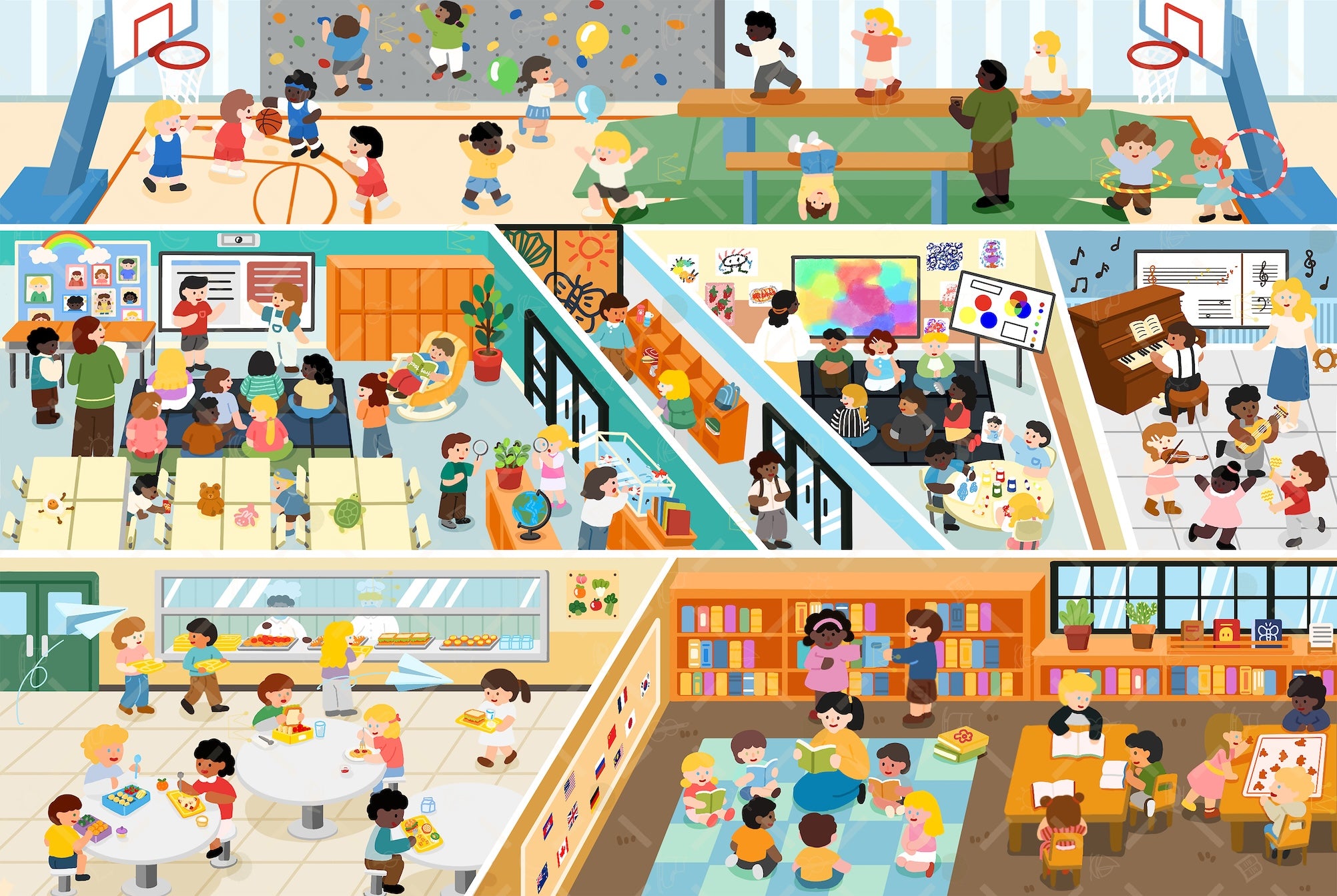 School Day: Inside-and-Out Double-Sided Jigsaw Puzzle