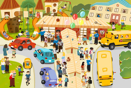 School Day: Inside-and-Out Double-Sided Jigsaw Puzzle