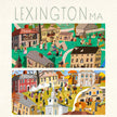 Lexington Massachusetts Then & Now Double-Sided Keepsake Puzzle