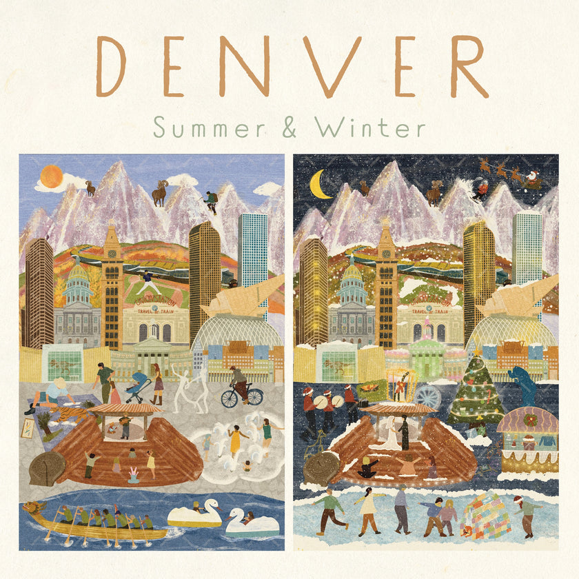 Denver Summer & Winter Double-Sided Keepsake Puzzle