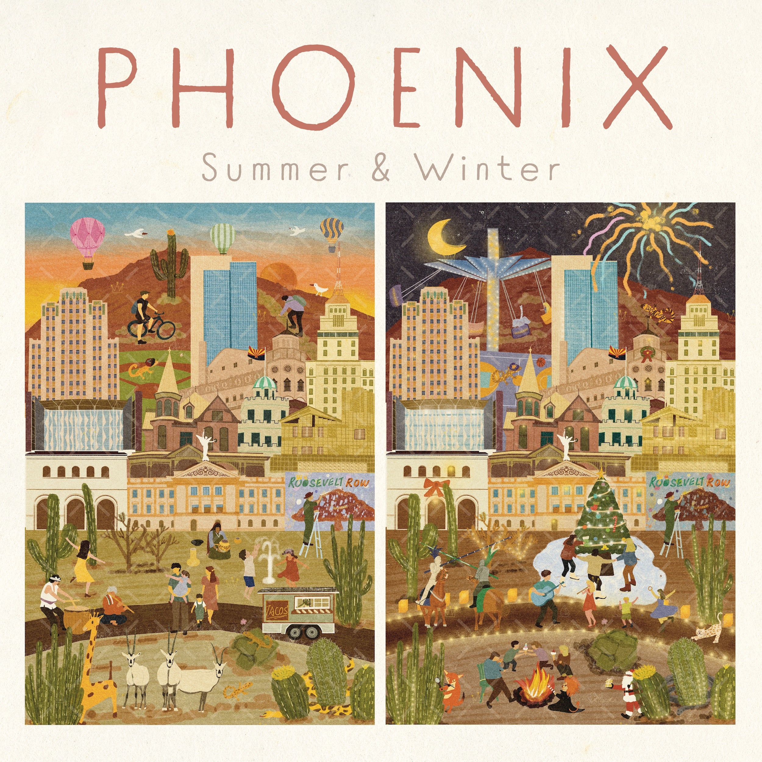 Phoenix Summer &  Winter Double-Sided Keepsake Puzzle