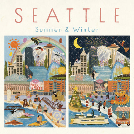 Seattle Summer & Winter Double-Sided Keepsake Puzzle