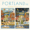 Portland, Maine Summer & Winter Double-Sided Keepsake Puzzle