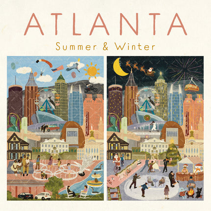 Atlanta Summer & Winter Double-Sided Keepsake Puzzle