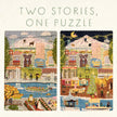 Portland, Oregon Day & Night Double-Sided Keepsake Puzzle