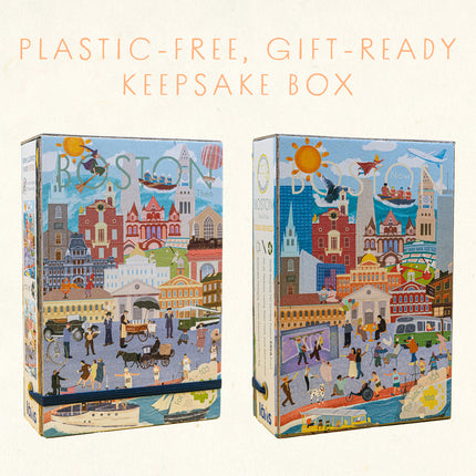 Boston Then & Now Double-Sided Keepsake Puzzle