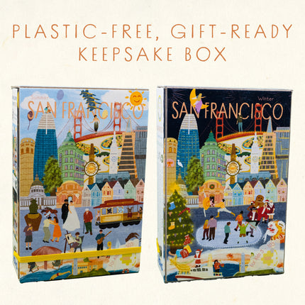 San Francisco Summer & Winter Double-Sided Keepsake Puzzle