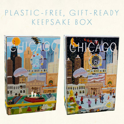 Chicago Summer & Winter Double-Sided Keepsake Puzzle