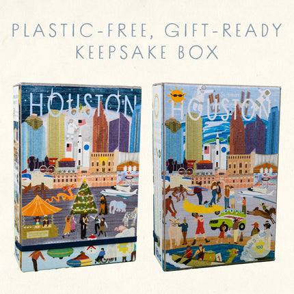 Houston Summer & Winter Double-Sided Keepsake Puzzle
