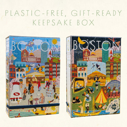 Boston Day & Night Double-Sided Keepsake Puzzle