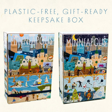 Minneapolis Summer & Winter Double-Sided Keepsake Puzzle