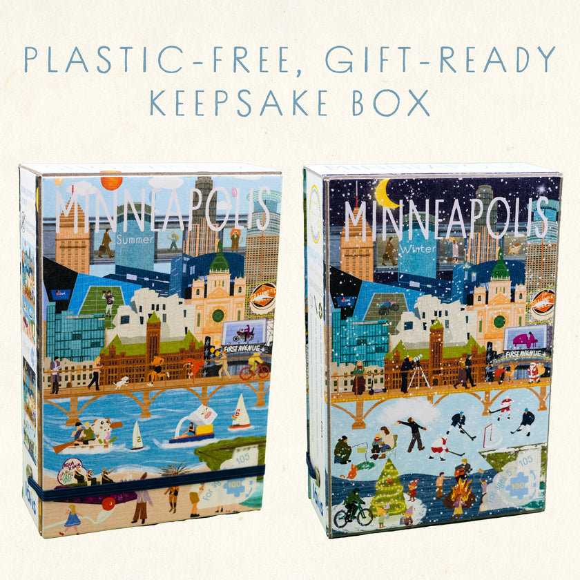 Minneapolis Summer & Winter Double-Sided Keepsake Puzzle