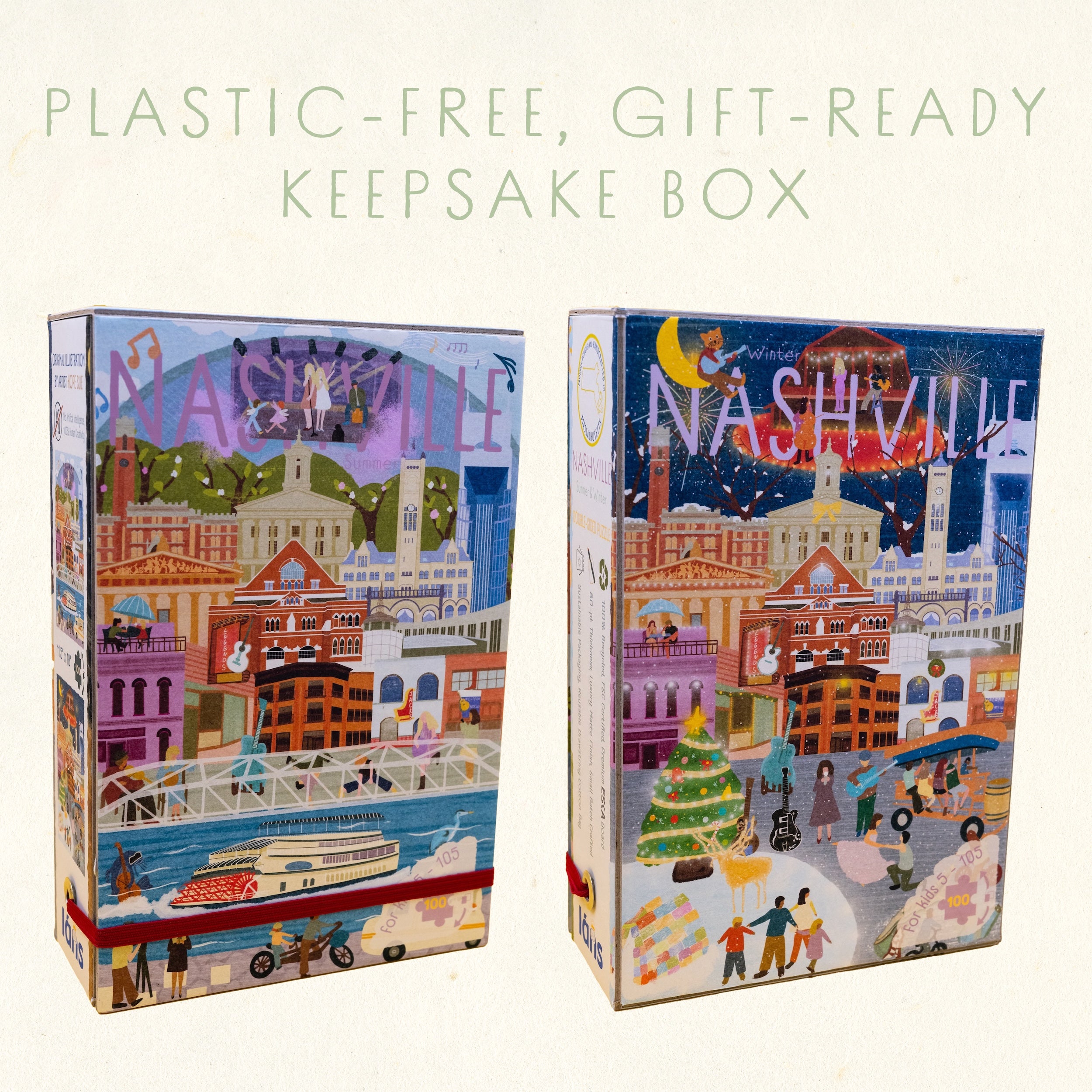 Nashville Summer & Winter Double-Sided Keepsake Puzzle